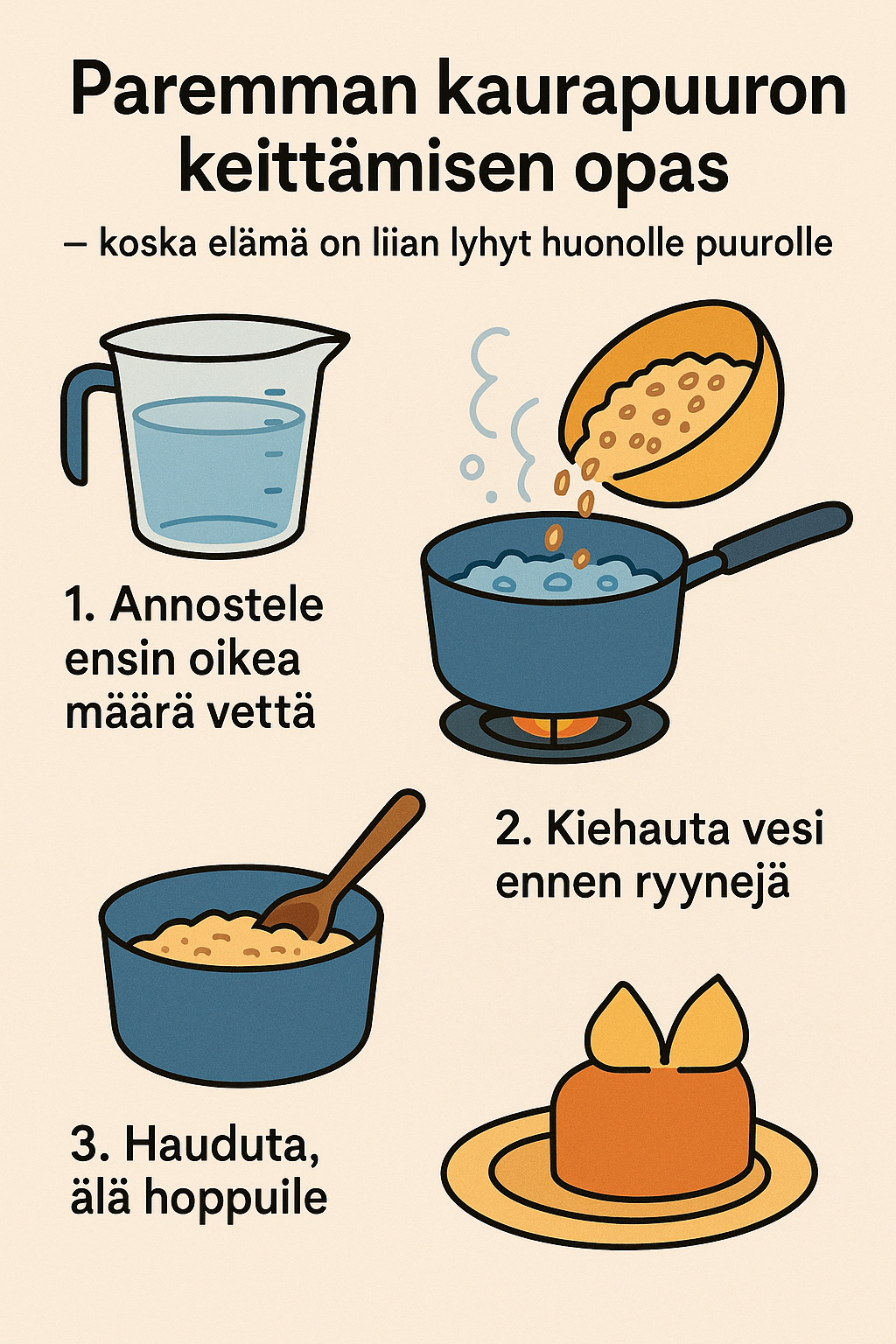 Näin keität täydellisen kaurapuuron 1 Näin keität täydellisen kaurapuuron