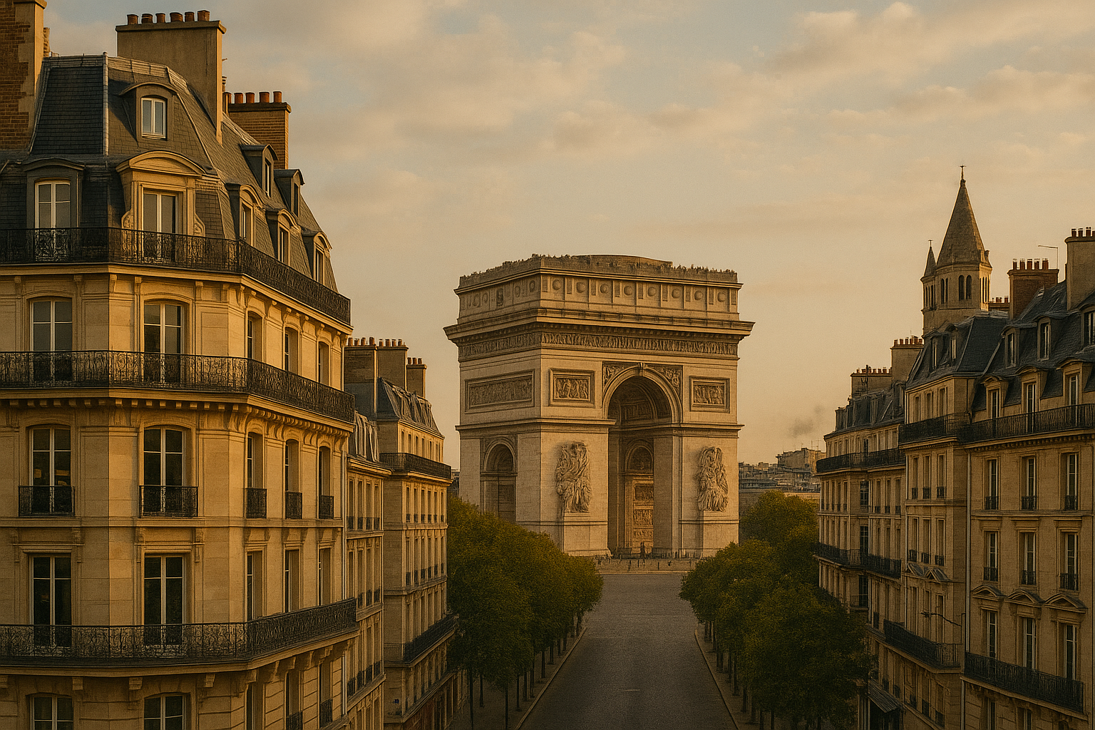 Pariisin riemukaari ja ajan patinoimat bulevardit