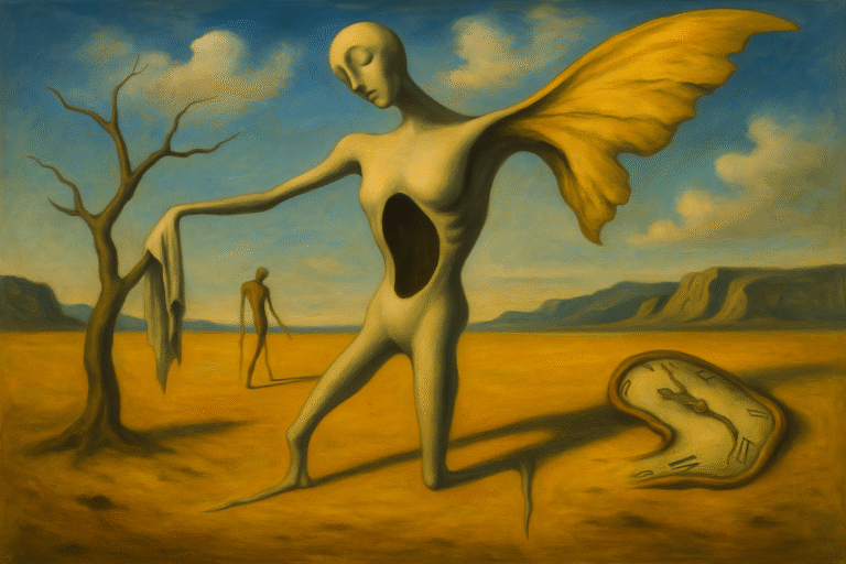 Pinnan läpi-runo todellisuuden repeämisestä