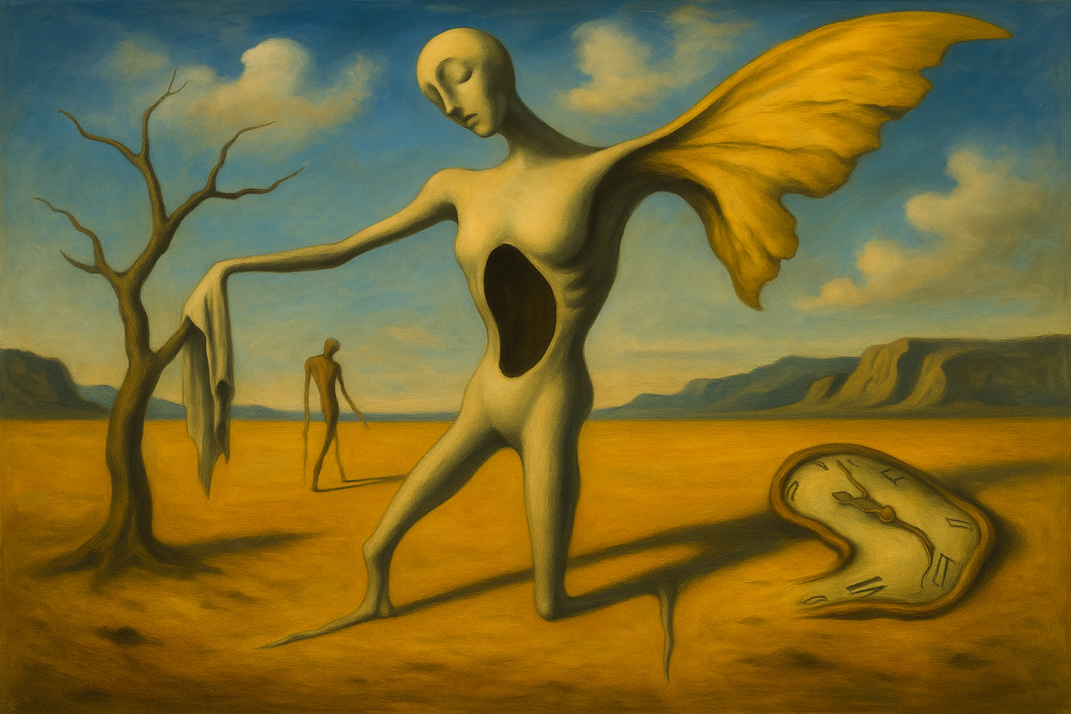 Pinnan läpi-runo todellisuuden repeämisestä