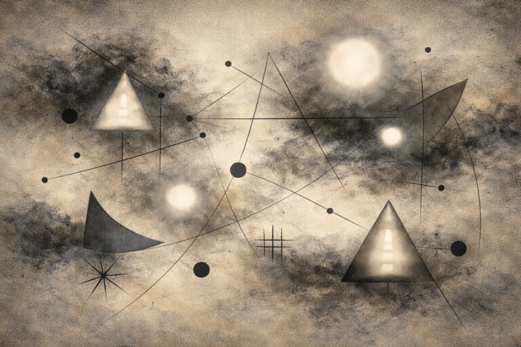 Abstrakti surrealistinen kuva