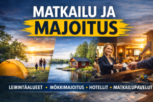 Matkailu ja majoitus-leirinalueet,mökkimajoitus,hotellit ja matkailupalvelut