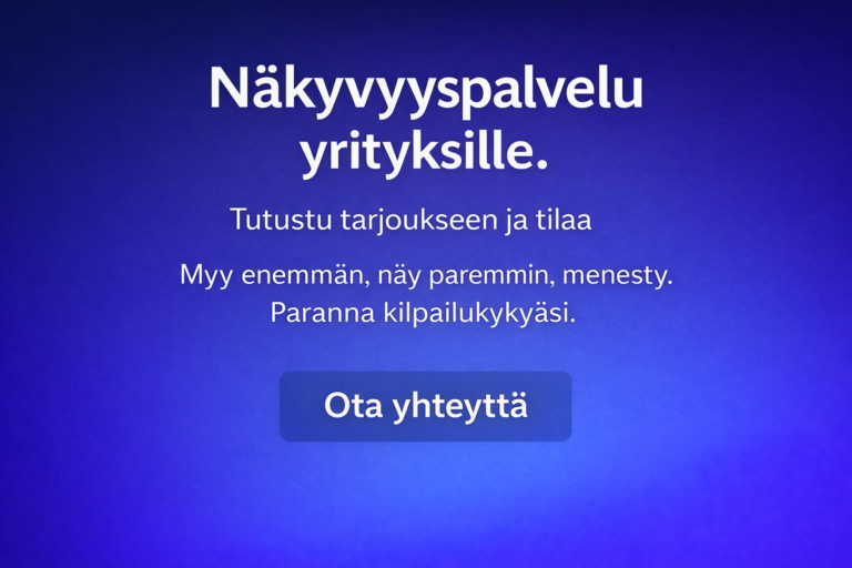 Näkyvyyspalvelu:yritysartikkelit/tuotekuvaukset TARJOUS