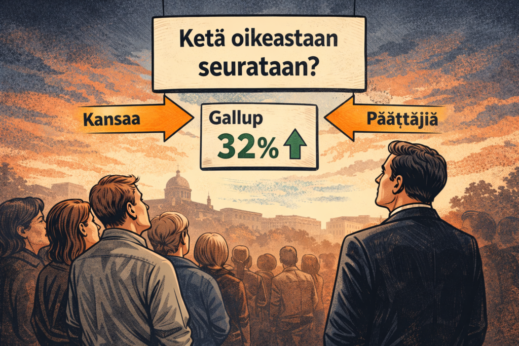 kansa ja päättäjät gallupin äärellä-kuka oikeastaan ohjaa demokratiaa