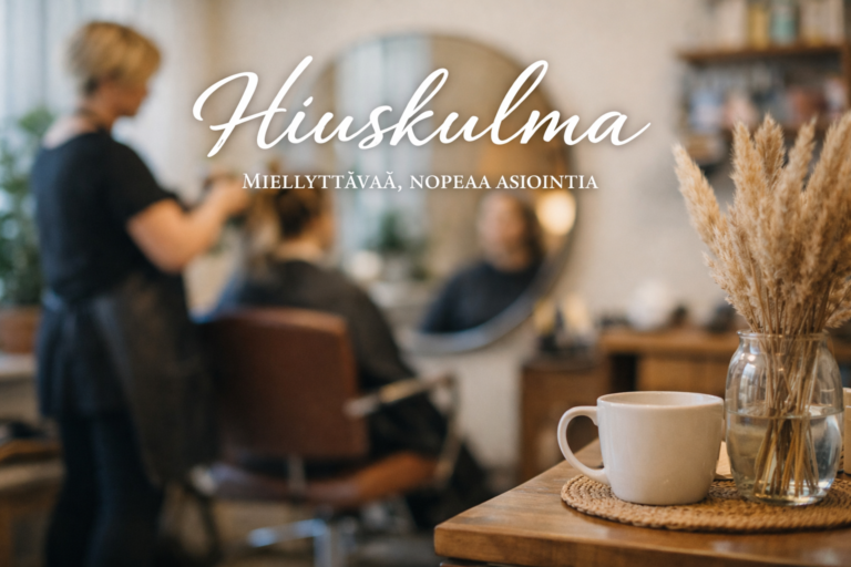 Hiuskulma Kangasniemi kampaamo sisäkuva-rauhallinen ja miellyttävä asiointi