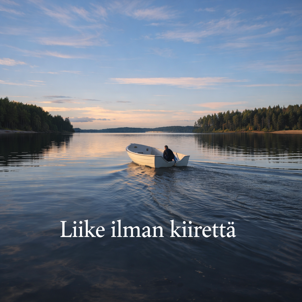 Veneily Puulavedellä kirkkaassa kesäsäässä